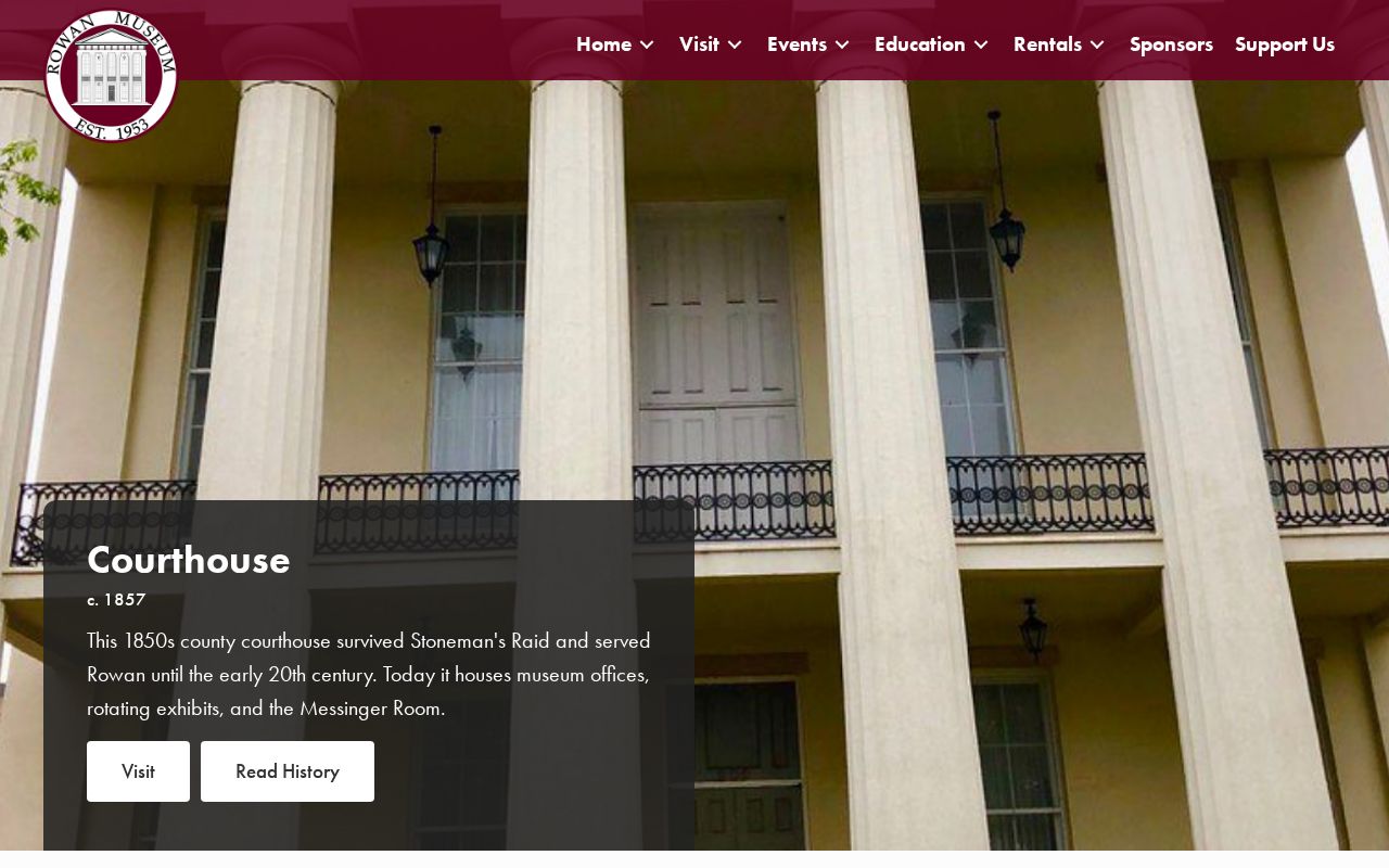 Salisbury city directory history at the Rowan Museum courthouse